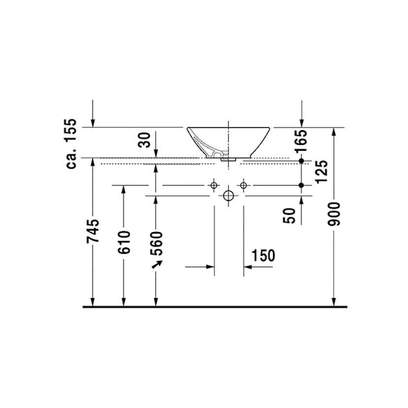 Tvättställ Duravit Bacino
