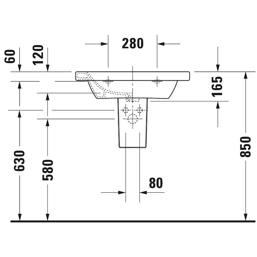 Tvättställ Duravit DuraStyle 2320