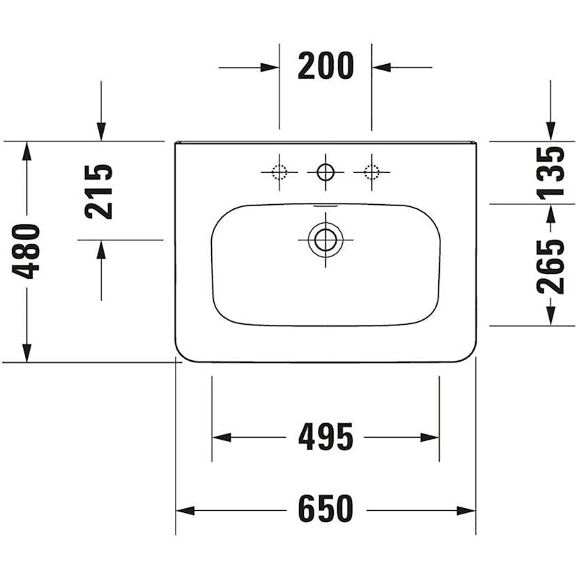 Tvättställ Duravit DuraStyle 2320