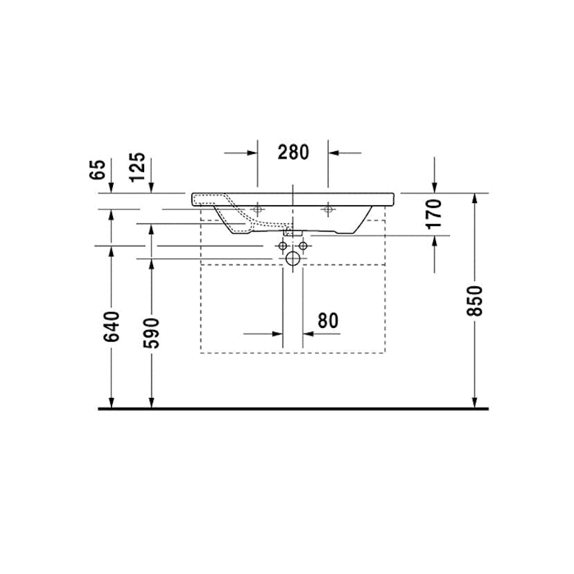 Tvättställ Duravit DuraStyle 2320