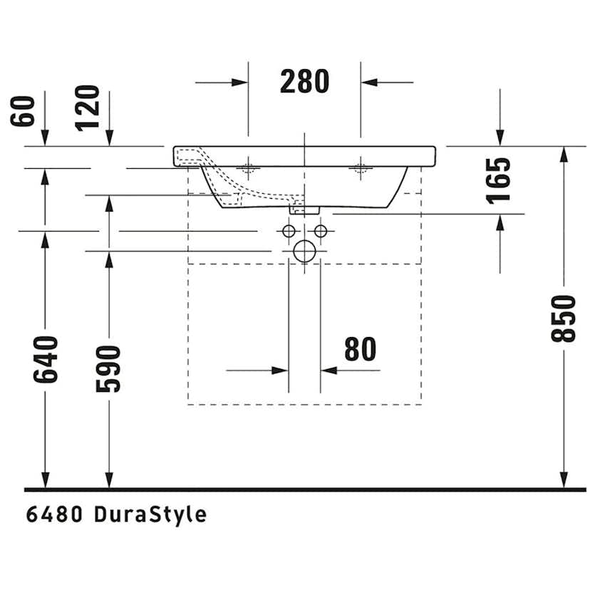 Tvättställ Duravit DuraStyle 2320