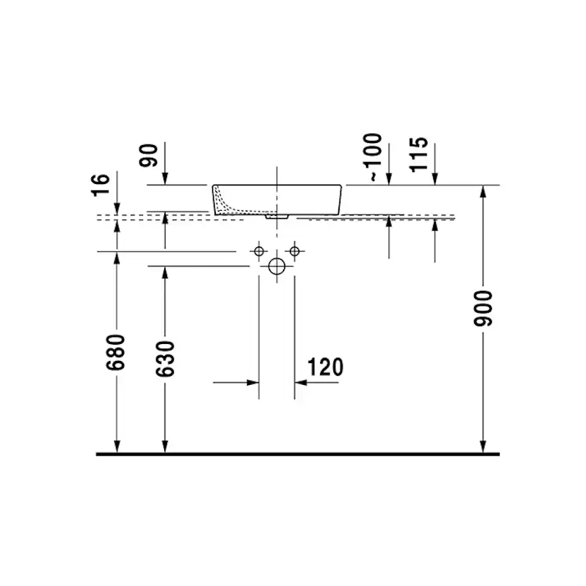 Tvättställ Duravit Starck 2