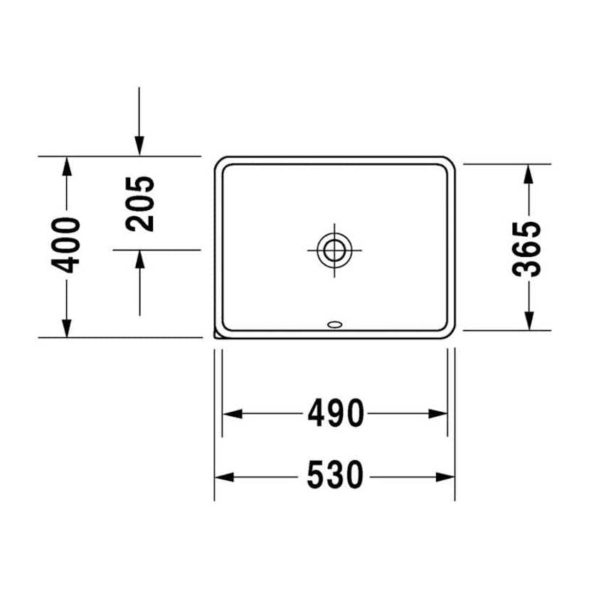 Tvättställ Duravit Starck 3 0305