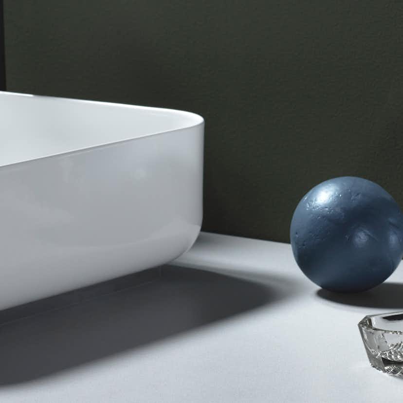 Tvättställ Hafa Edge Smooth Glaserat Stål