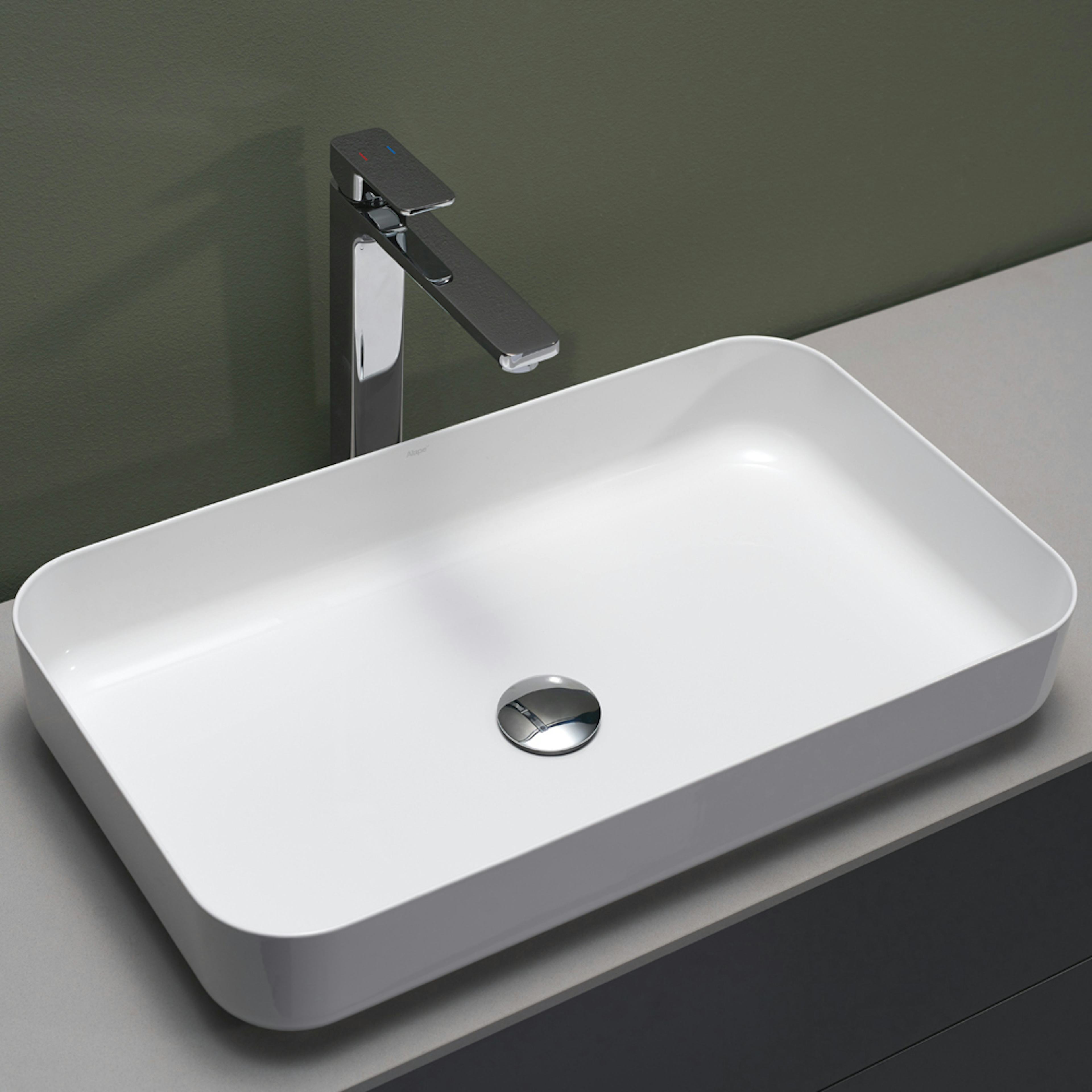 Tvättställ Hafa Edge Smooth Glaserat Stål