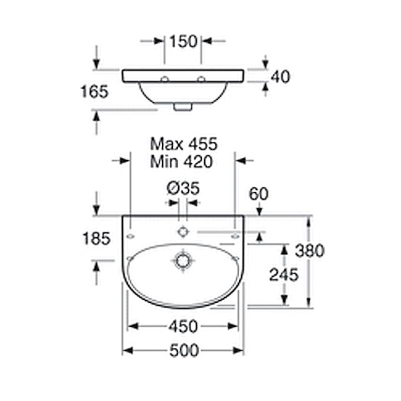 Tvättställ Gustavsberg Nautic 5550