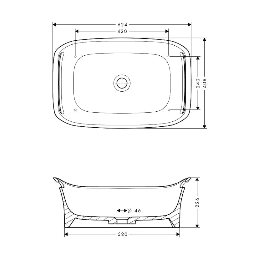 Tvättställ Axor Urquiola 624