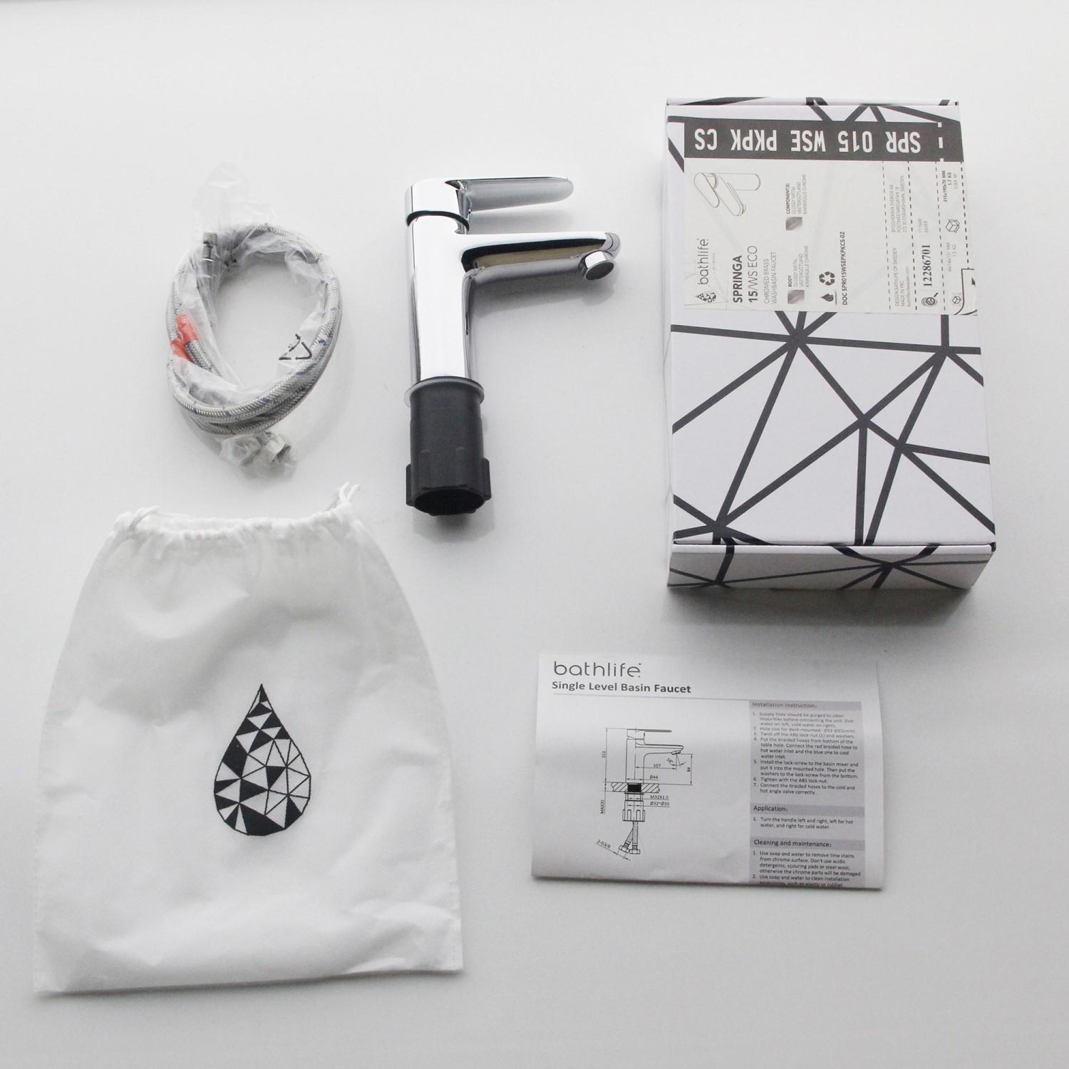 Tvättställsblandare Bathlife Springa