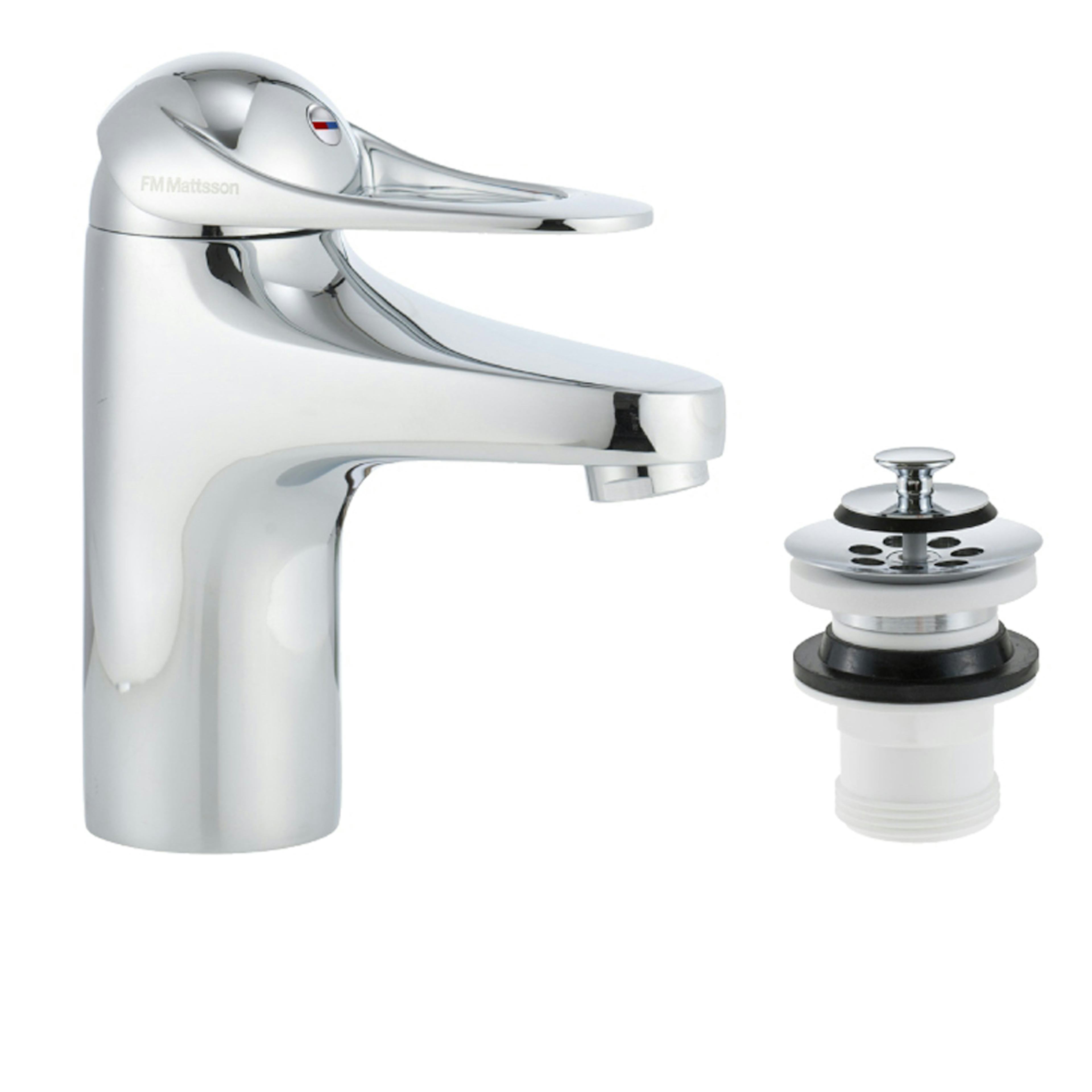 Tvättställsblandare FM Mattsson 9000E II med Silpluggventil