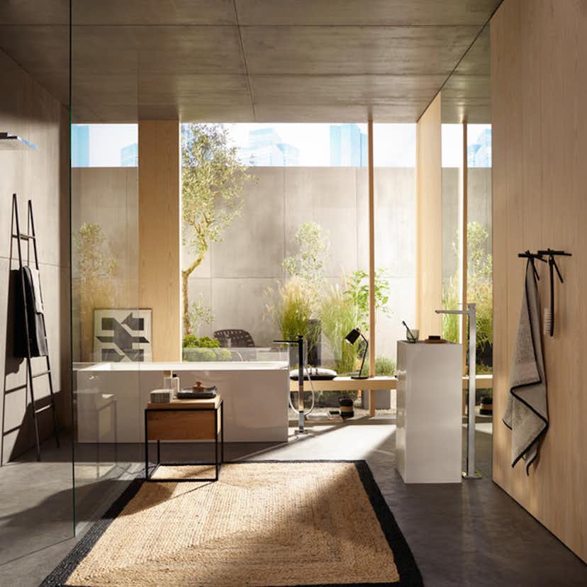 Tvättställsblandare Hansgrohe Metropol 1-grepps för Golvmontage