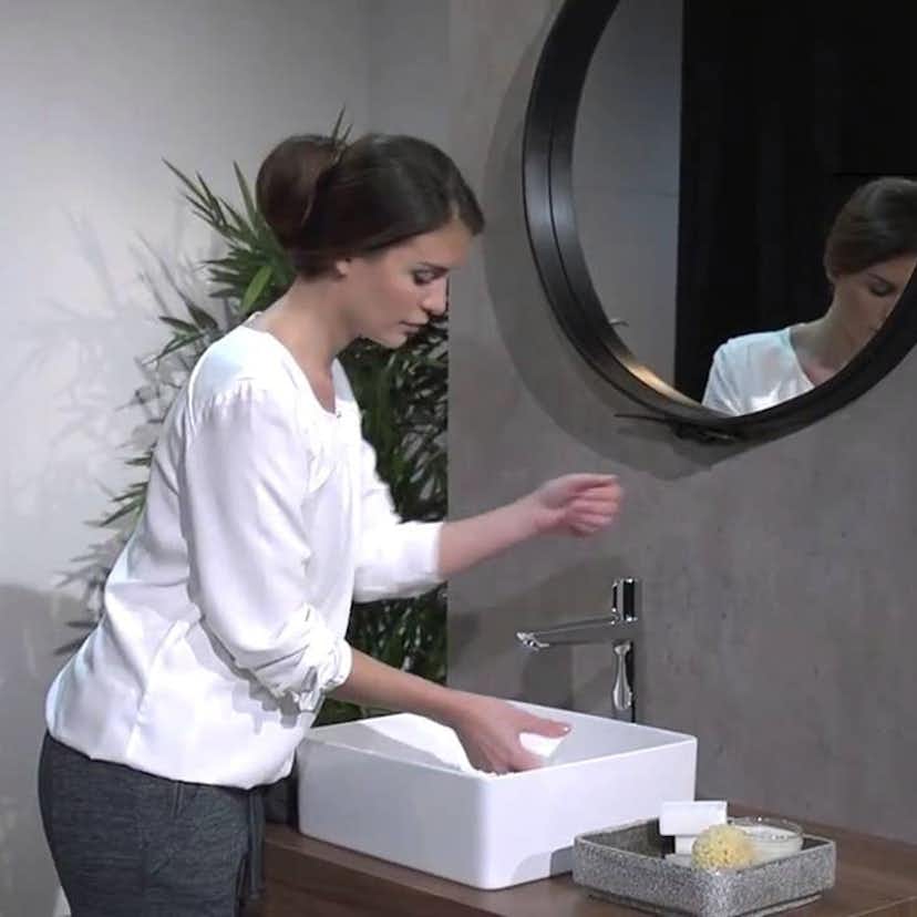 Tvättställsblandare Hansgrohe Talis Select E 240 med Lyftventil