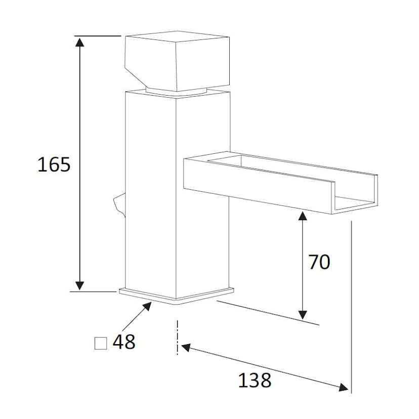 Tvättställsblandare Mariani River RI393
