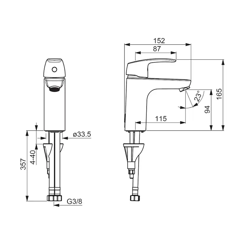Tvättställsblandare Oras Safira 1011F