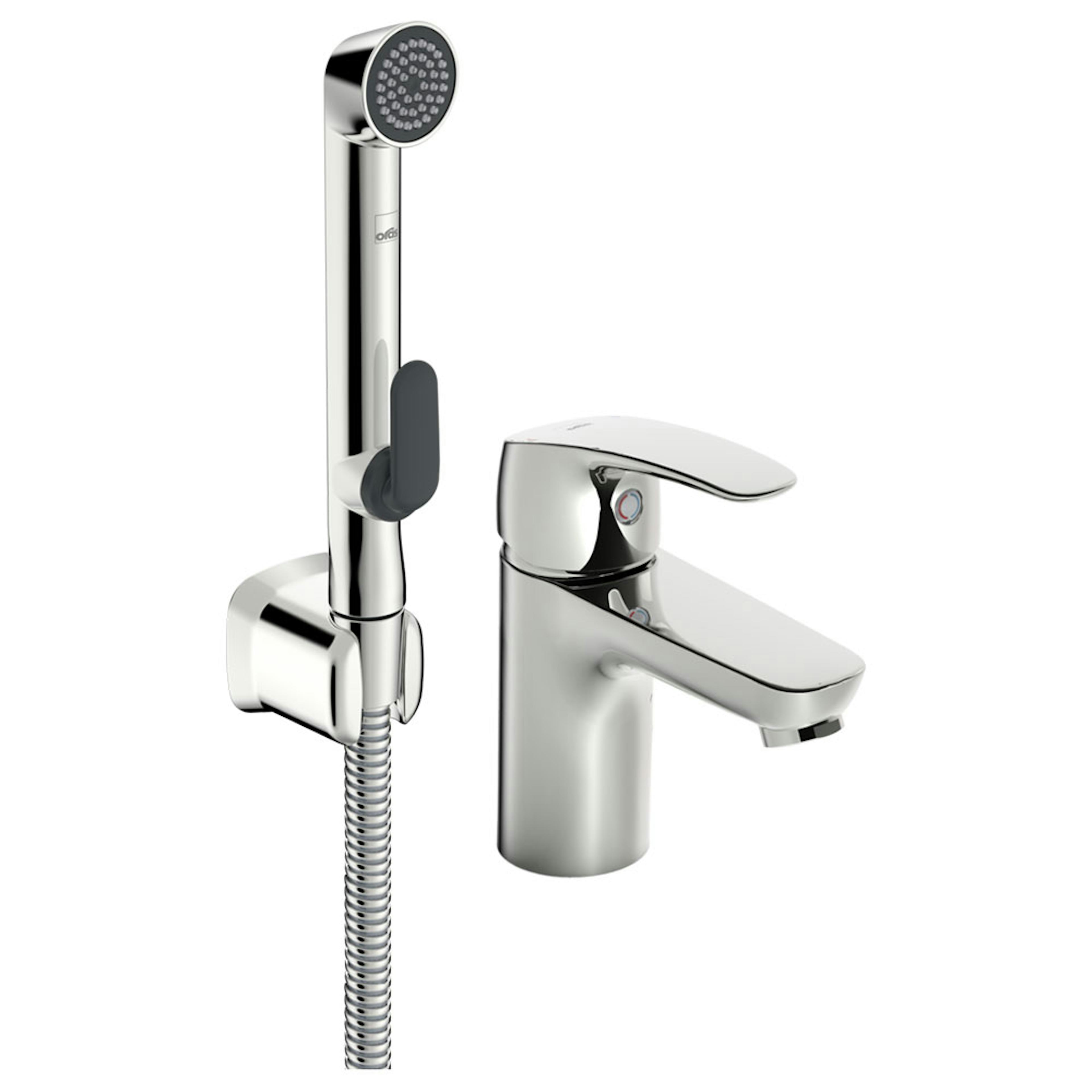 Tvättställsblandare Oras Safira med Bidetta Handdusch