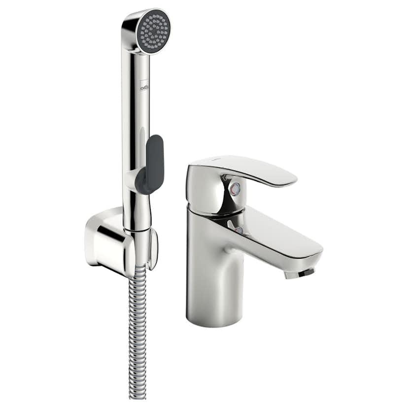 Tvättställsblandare Oras Safira med Bidetta Handdusch