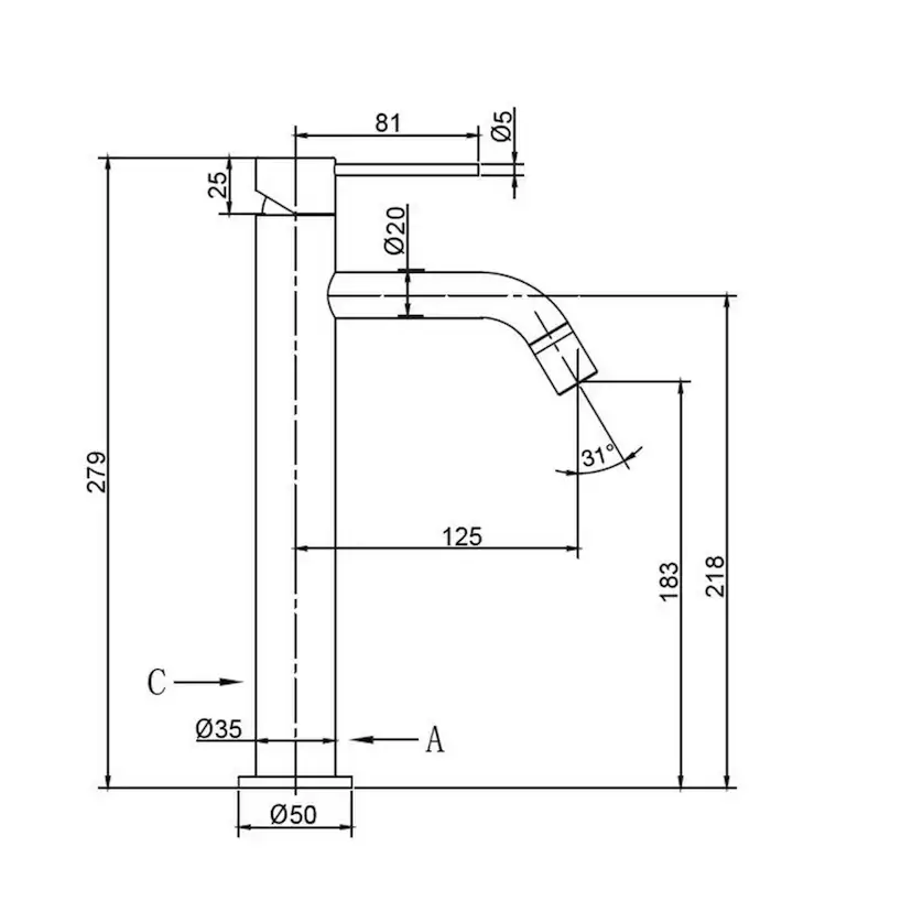 Tvättställspaket Scandtap R1