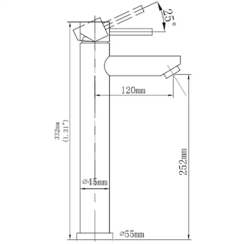 Tvättställsblandare Strand Stainless Haga HA-2002