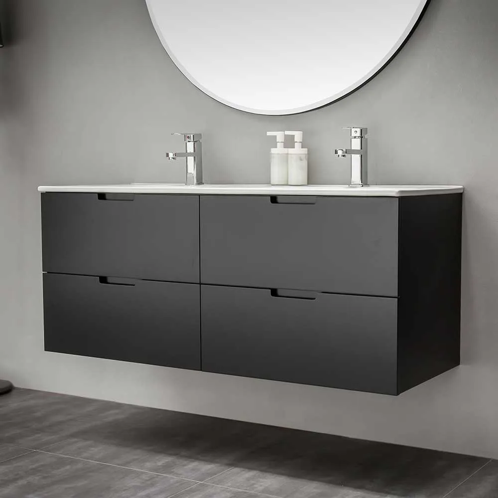 Tvättställskåp Bathlife Glädje Svart