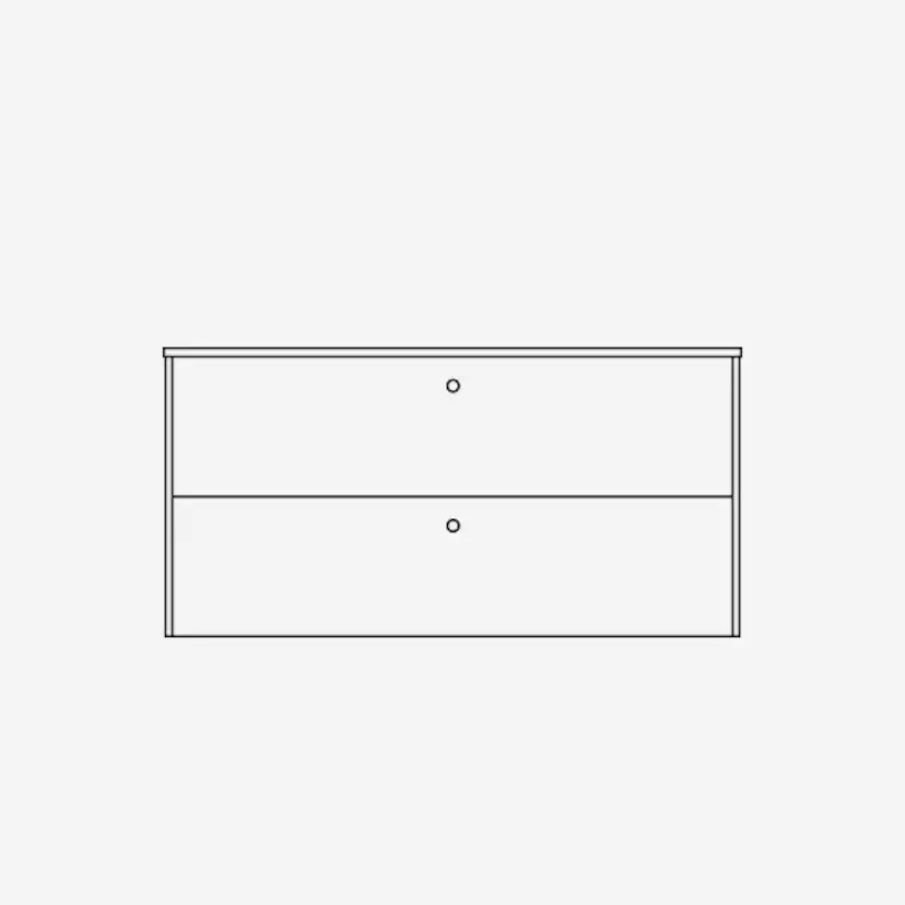 Tvättställsskåp Ballingslöv KC100 Lessmore med 2 Lådor