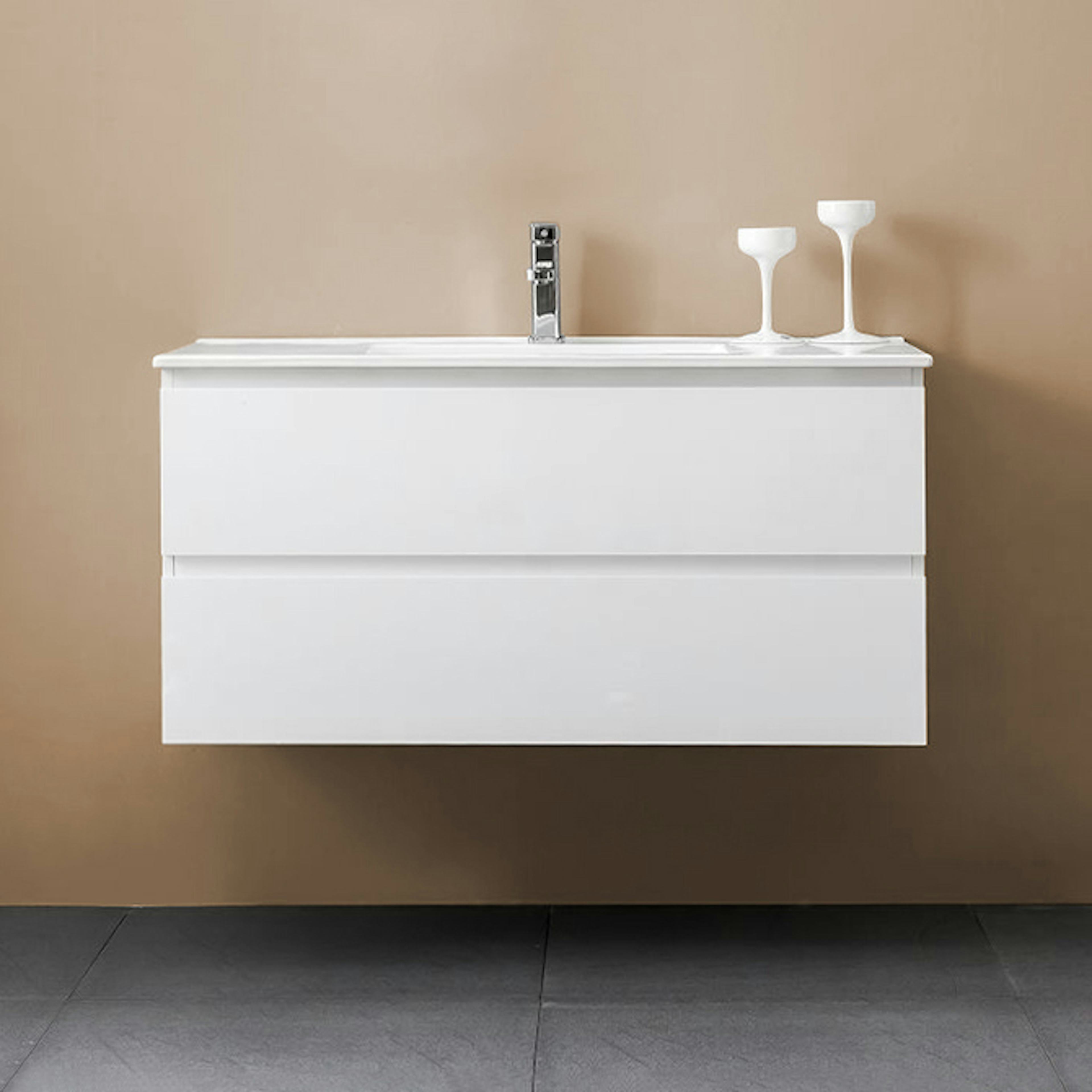 Tvättställsskåp Bathlife Eufori Vit