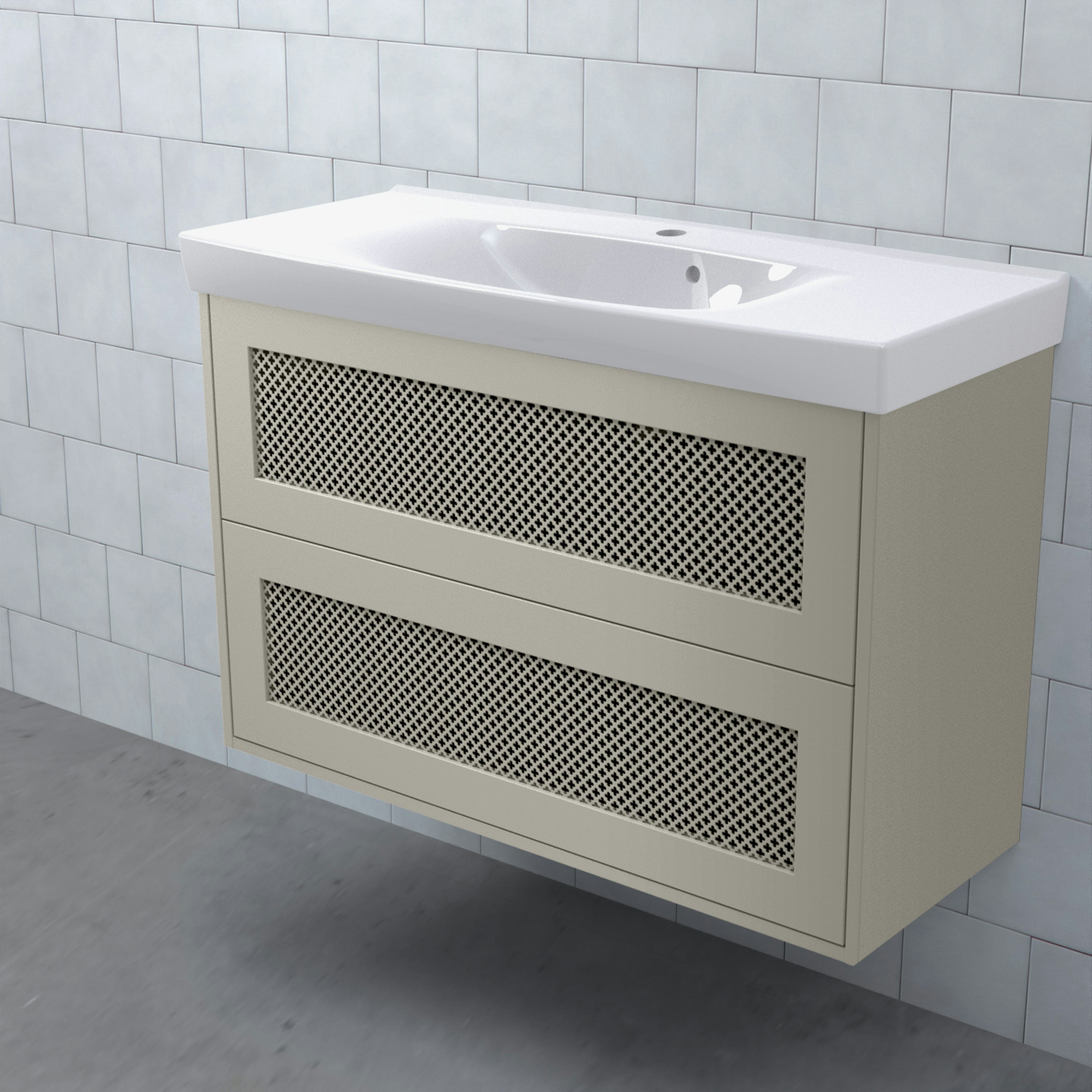 Tvättställsskåp Björbo Badrum Mejda Kompakt Hög