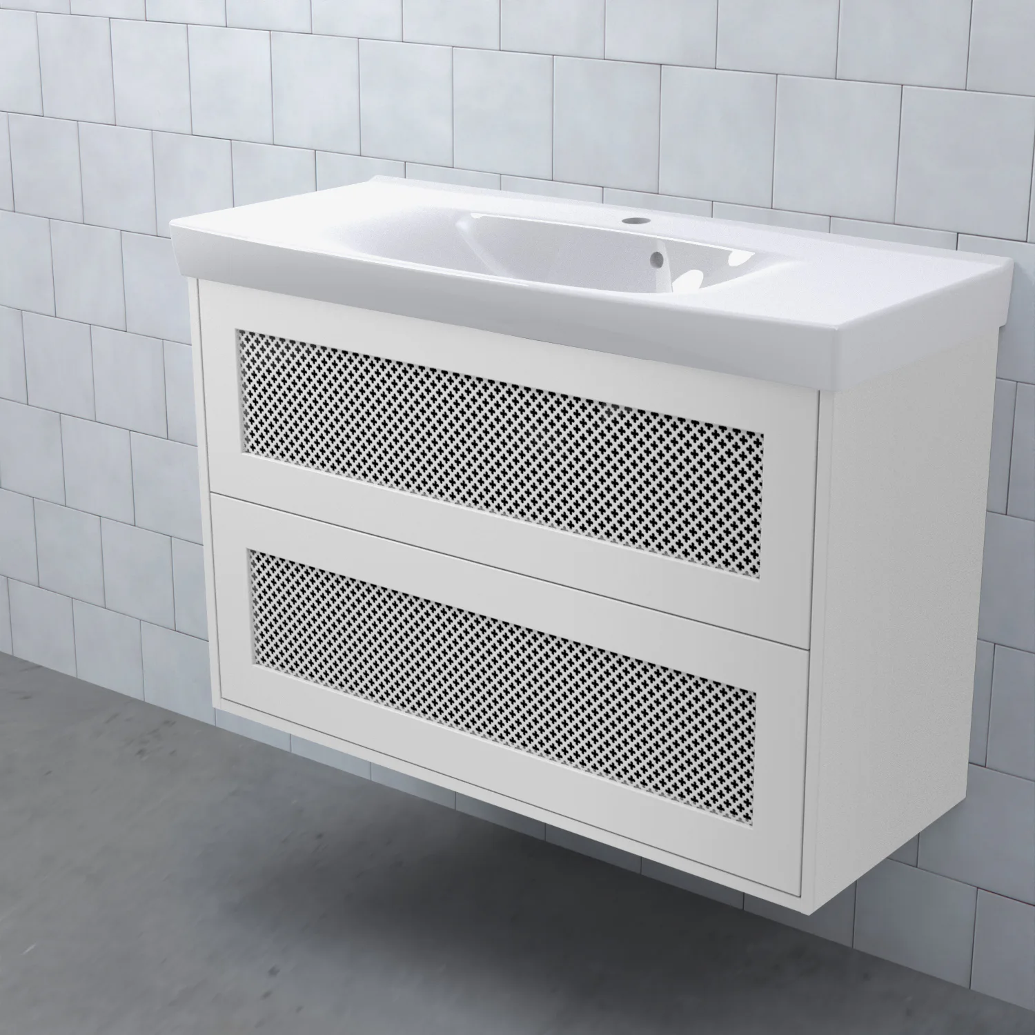 Tvättställsskåp Björbo Badrum Mejda Kompakt Hög