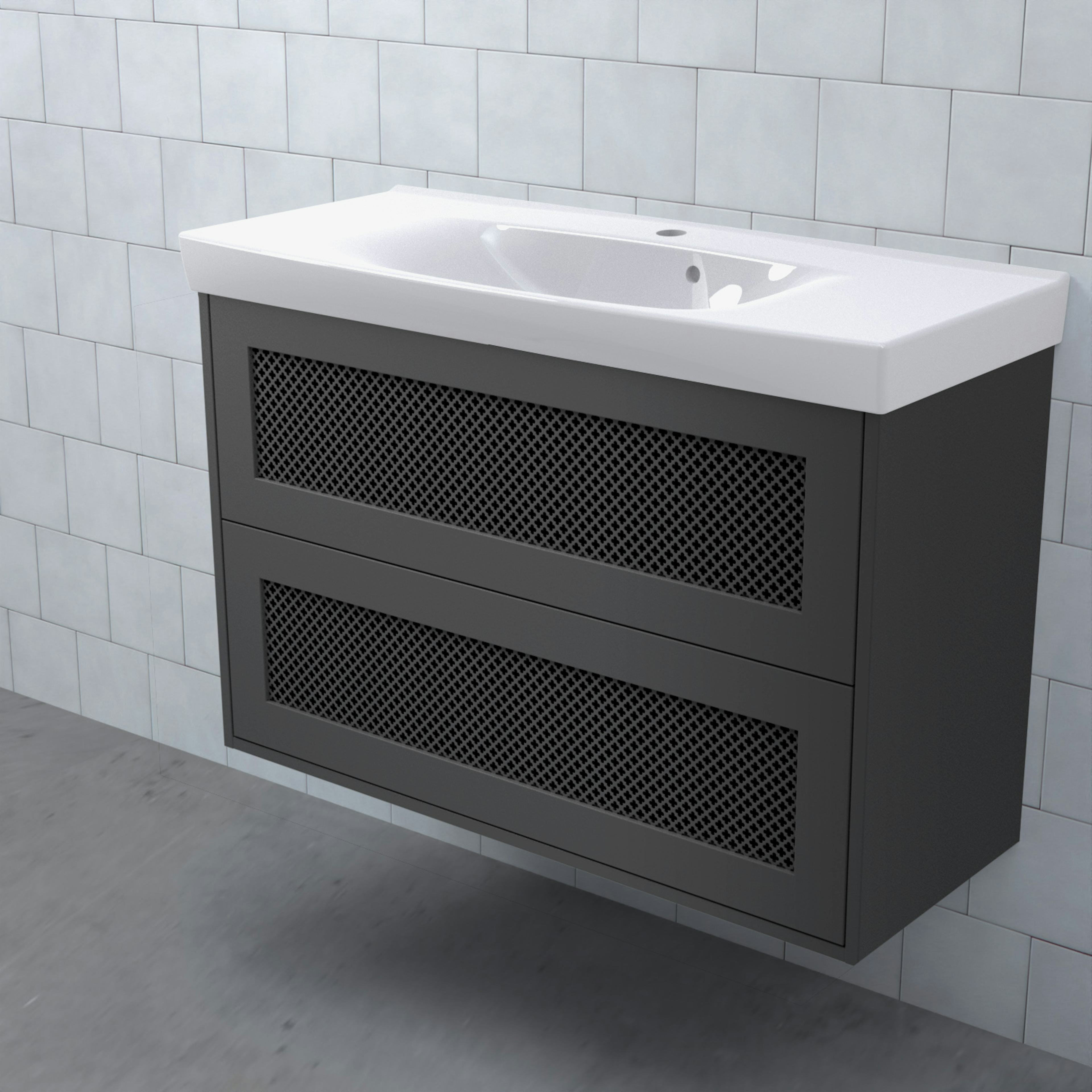 Tvättställsskåp Björbo Badrum Mejda Kompakt Hög