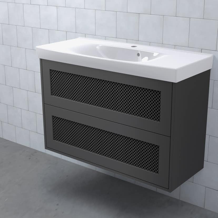 Tvättställsskåp Björbo Badrum Mejda Kompakt Hög