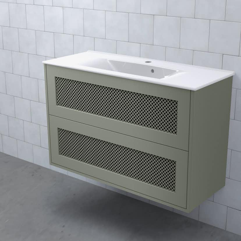 Tvättställsskåp Björbo Badrum Mejda Kompakt Hög