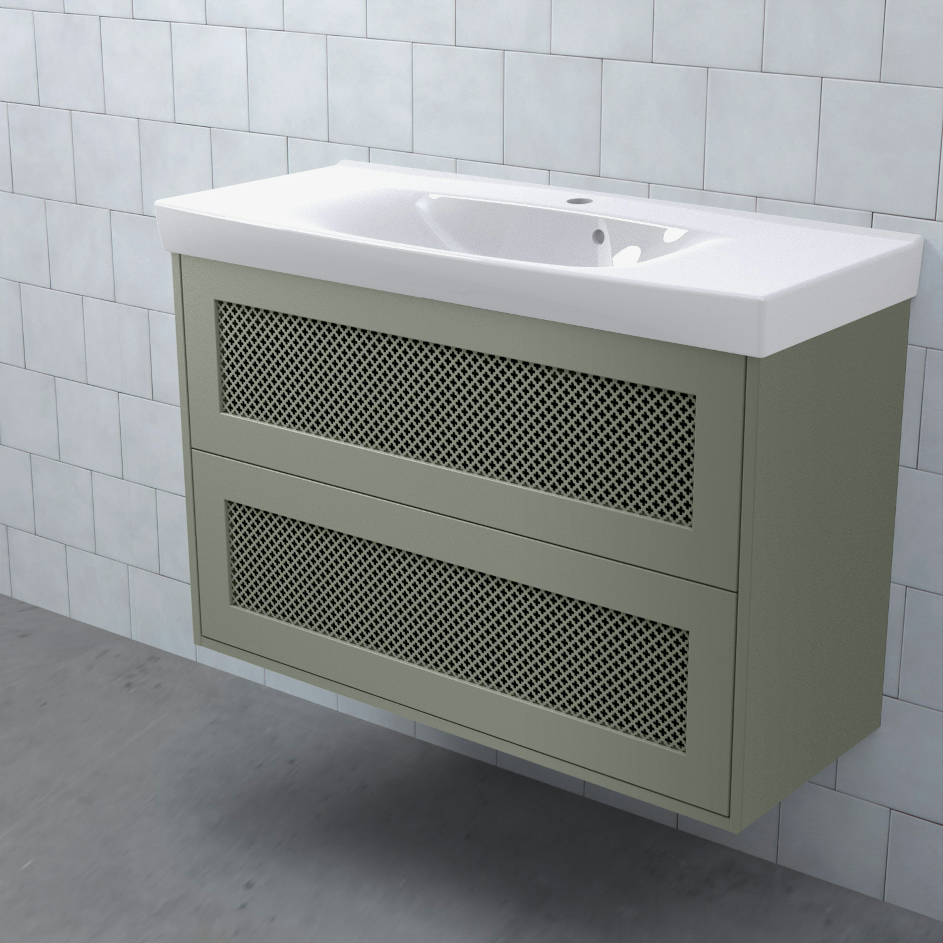 Tvättställsskåp Björbo Badrum Mejda Kompakt Hög