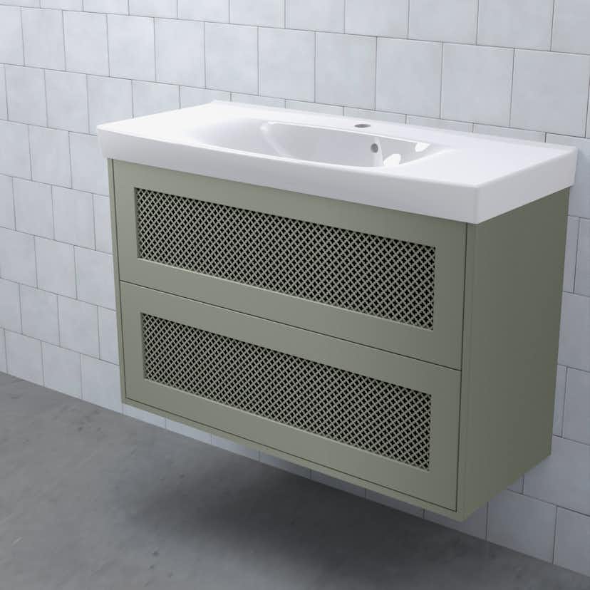 Tvättställsskåp Björbo Badrum Mejda Kompakt Hög