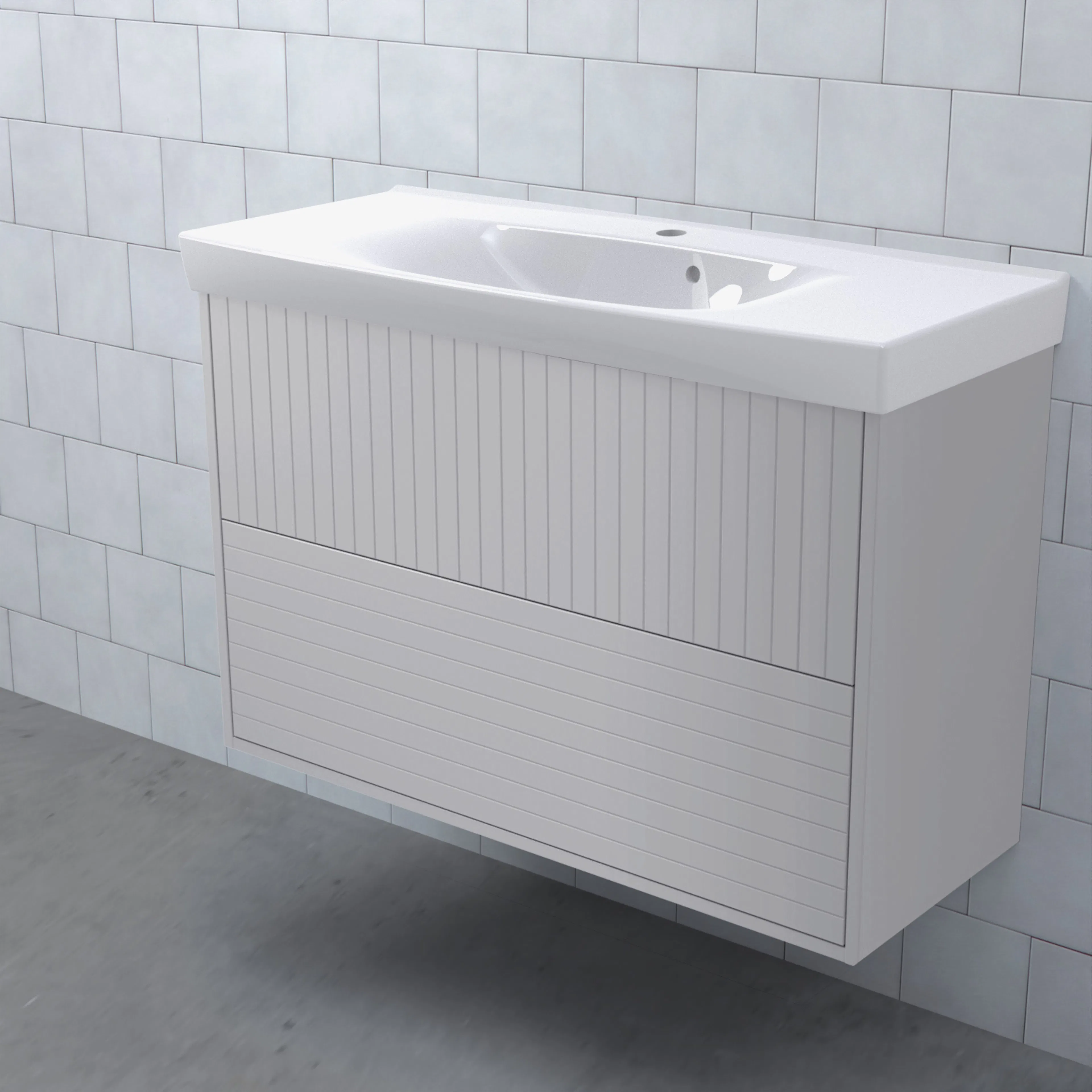 Tvättställsskåp Björbo Badrum Mejda Kompakt Hög