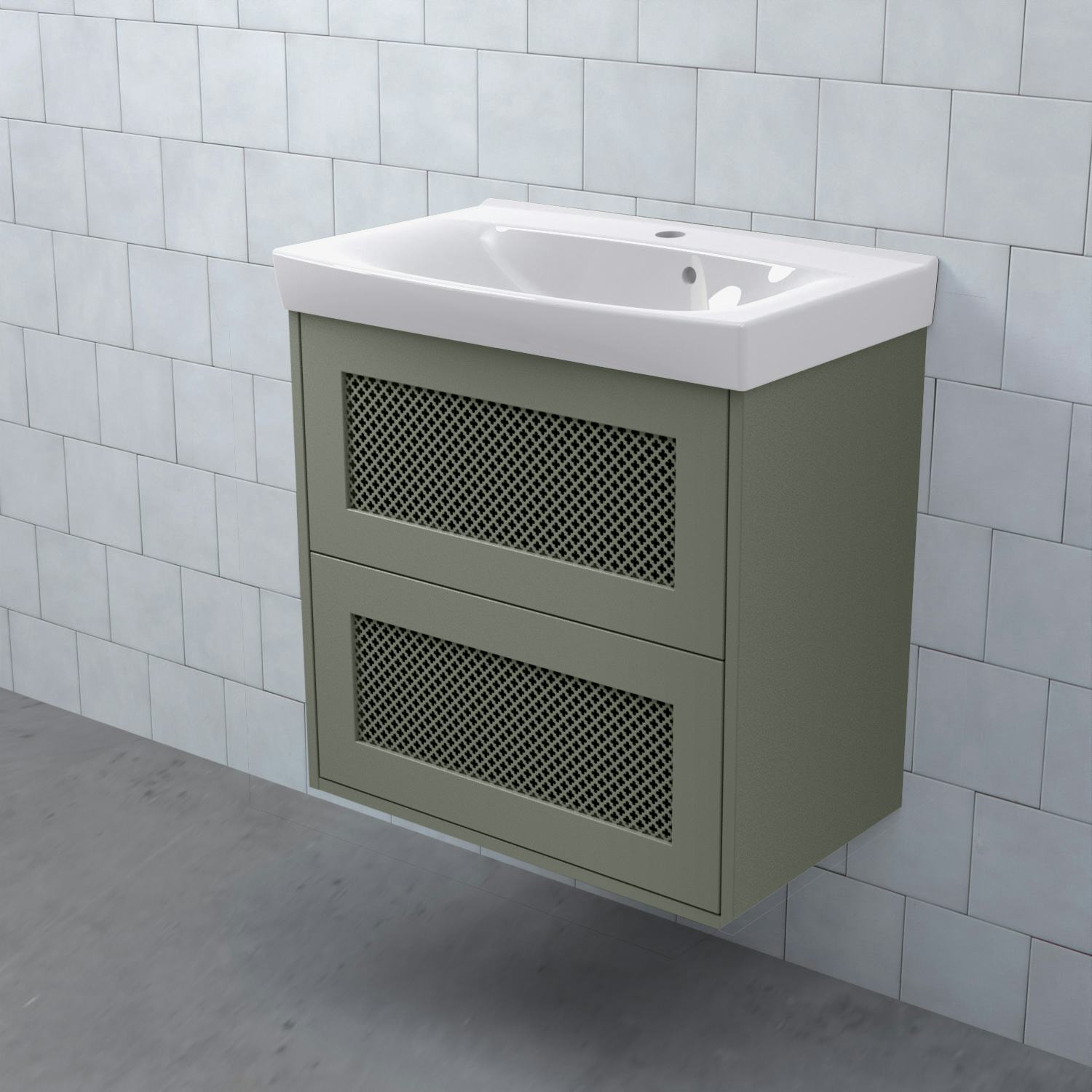 Tvättställsskåp Björbo Badrum Mejda Kompakt Hög