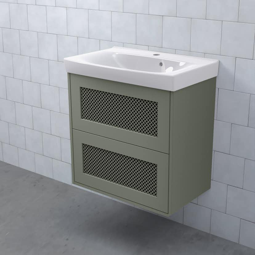 Tvättställsskåp Björbo Badrum Mejda Kompakt Hög