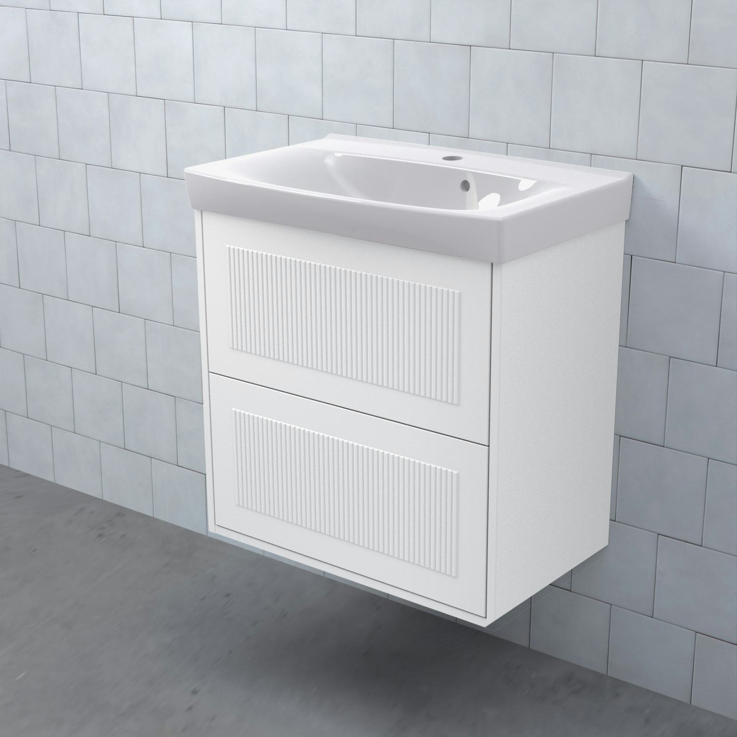 Tvättställsskåp Björbo Badrum Mejda Kompakt Hög