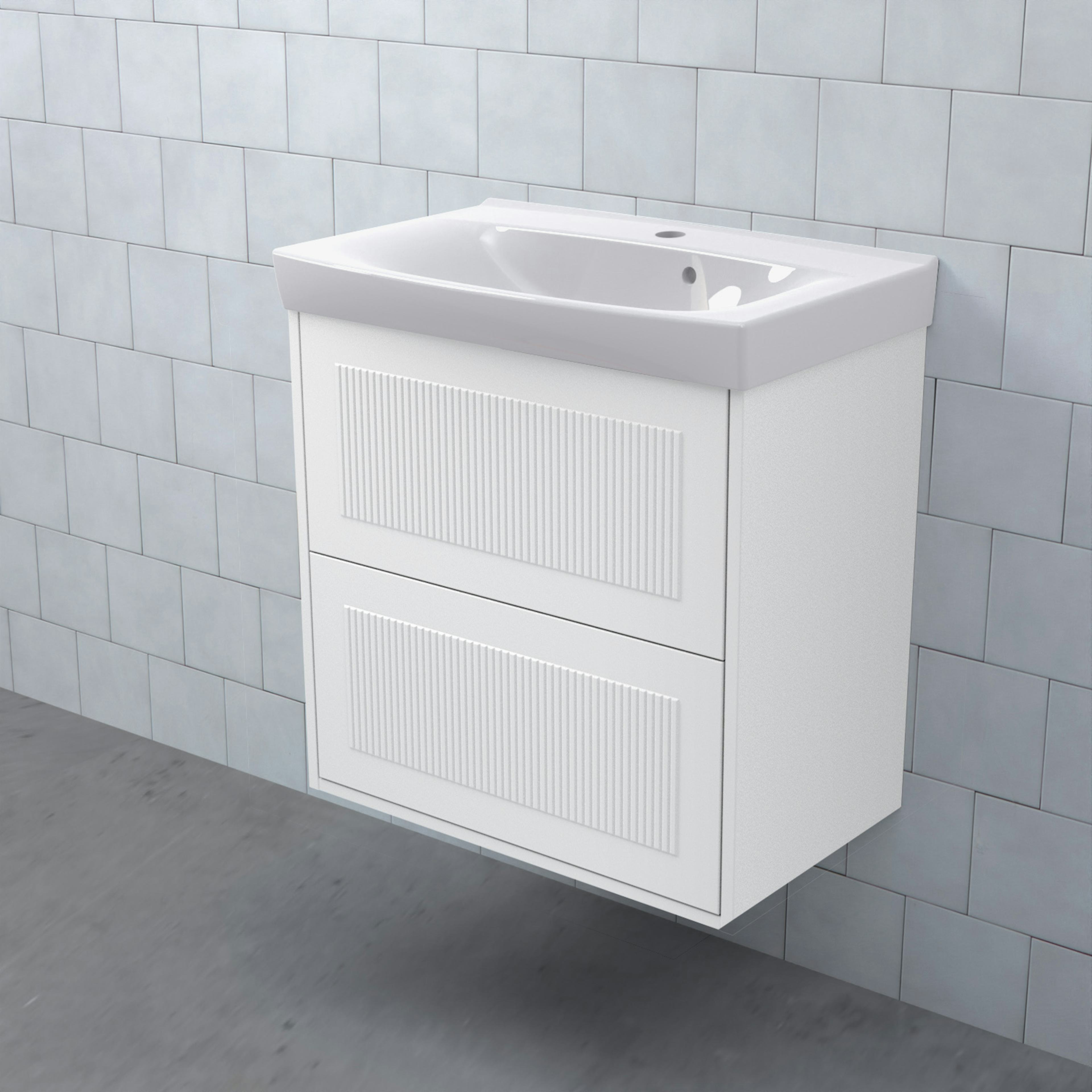 Tvättställsskåp Björbo Badrum Mejda Kompakt Hög