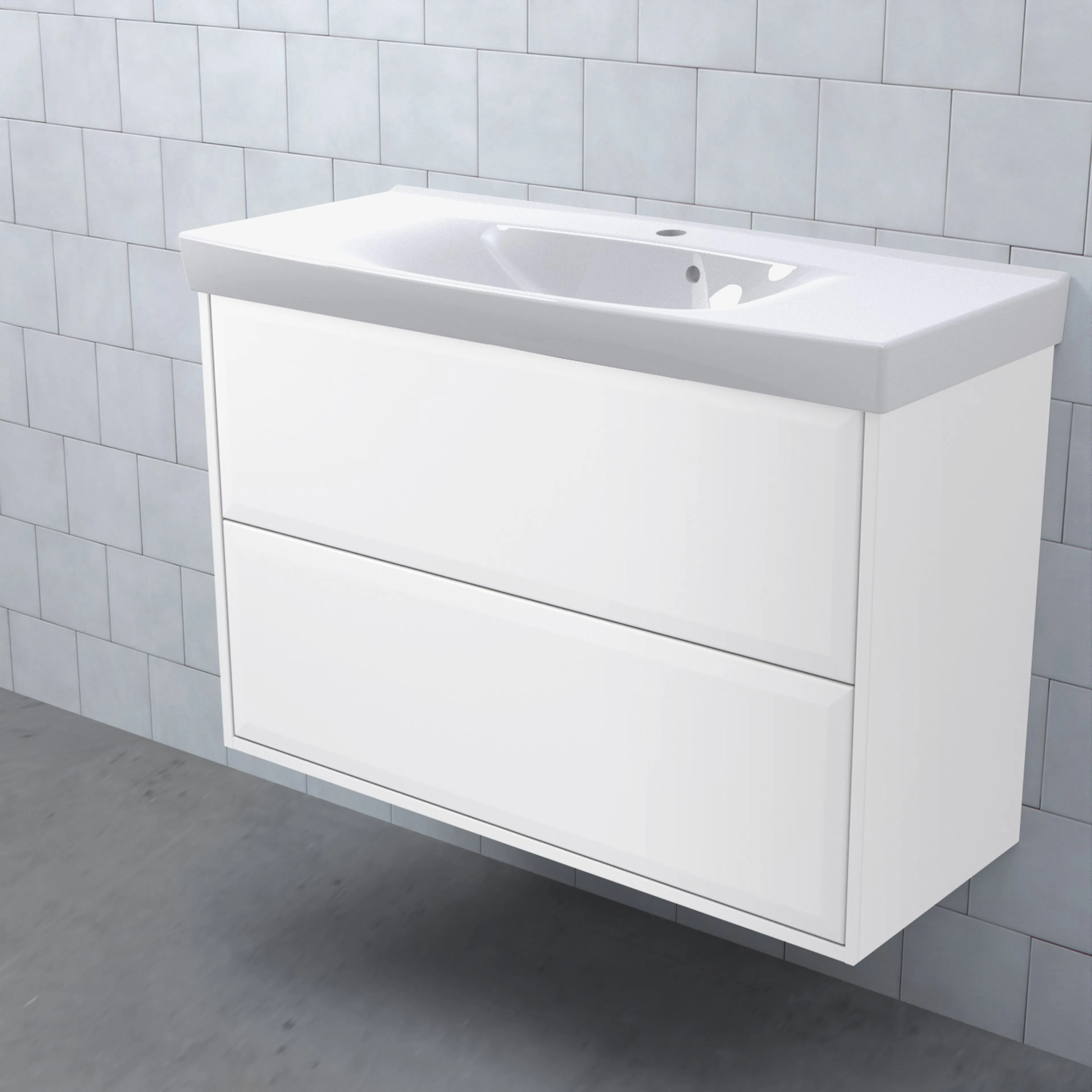 Tvättställsskåp Björbo Badrum Mejda Kompakt Hög