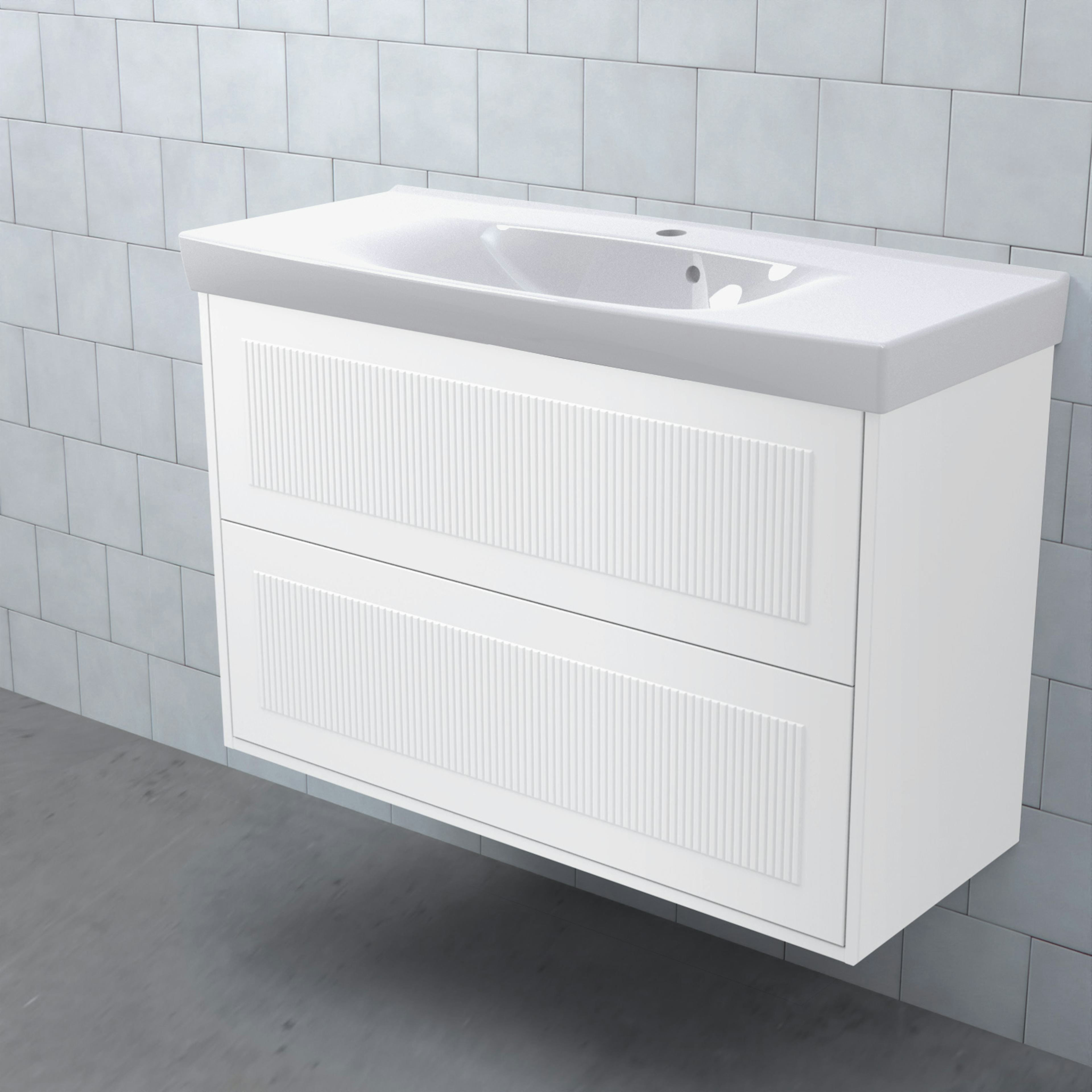 Tvättställsskåp Björbo Badrum Mejda Kompakt Hög