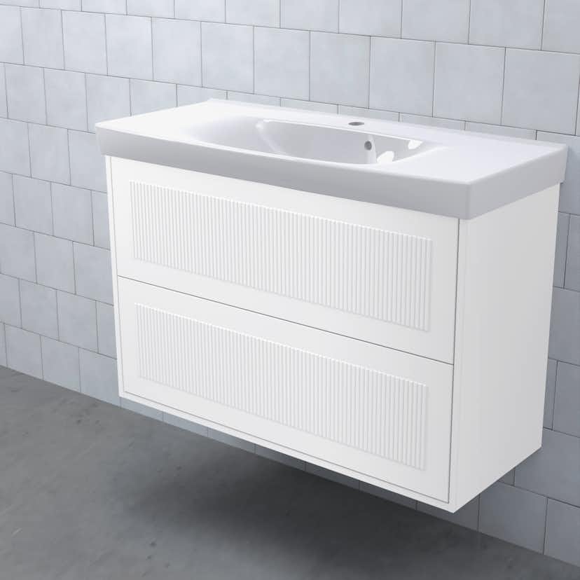 Tvättställsskåp Björbo Badrum Mejda Kompakt Hög