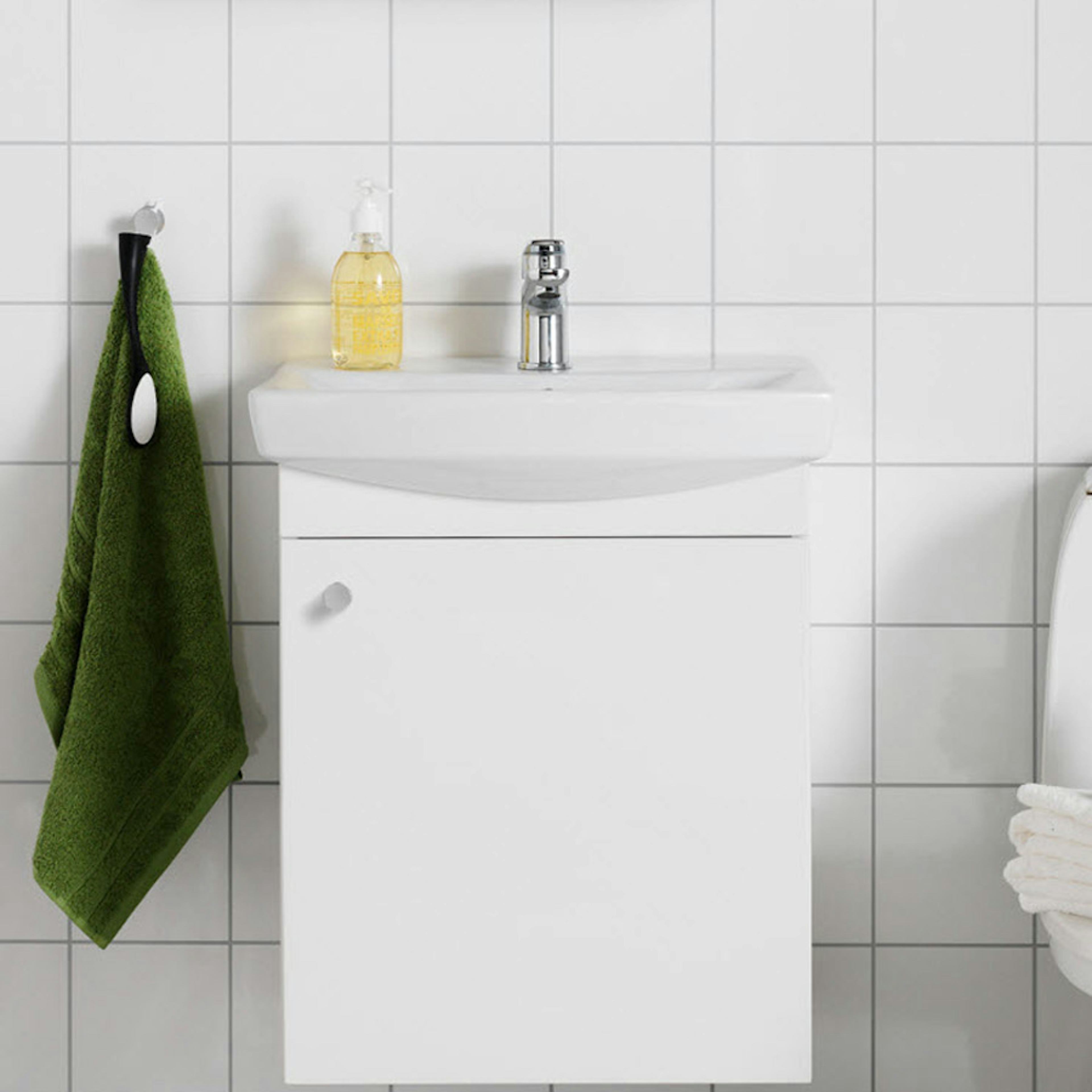 Tvättställsskåp Hafa Life Vit med Lucka 500