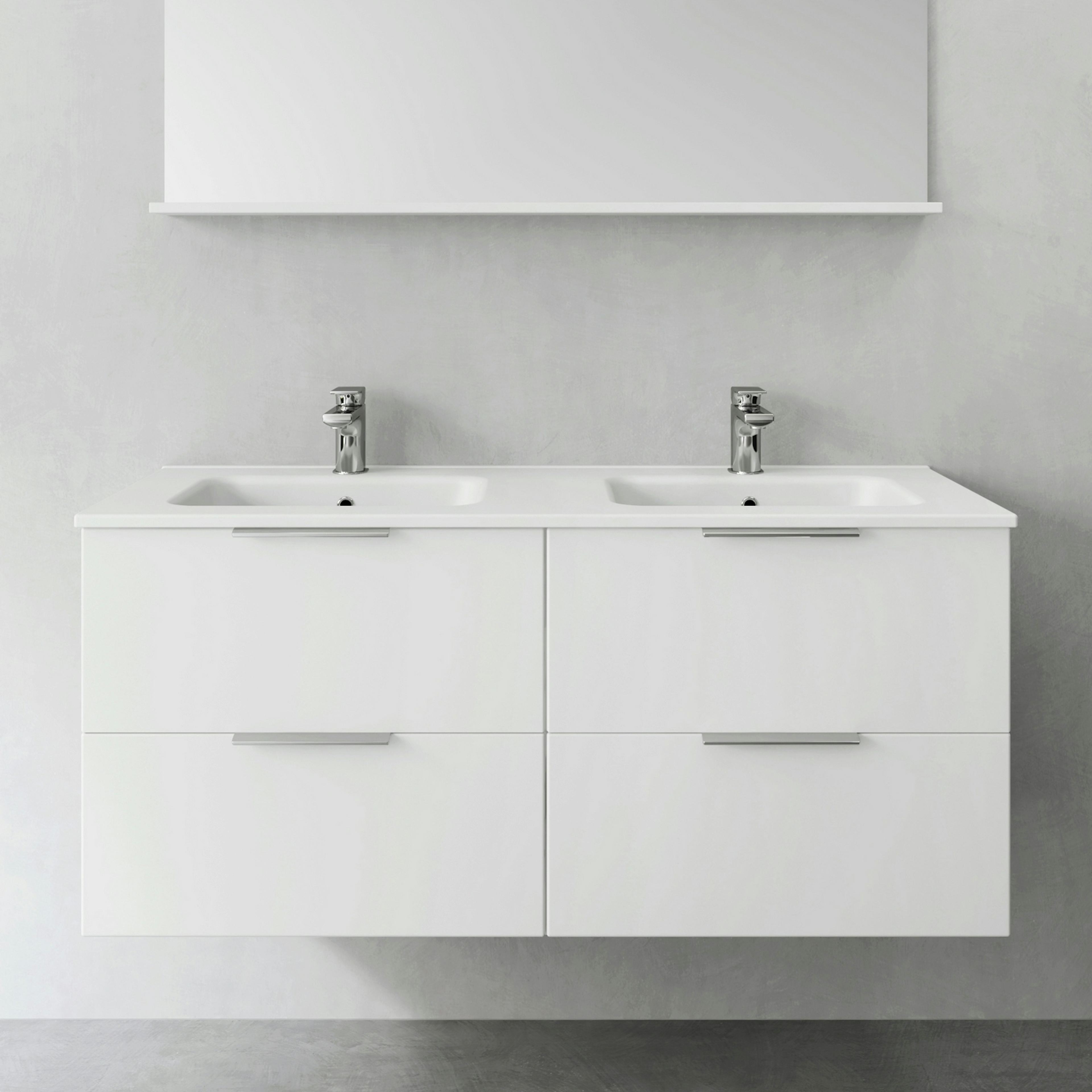 Tvättställsskåp Hafa Shape 1200 Dubbel utan Tvättställ