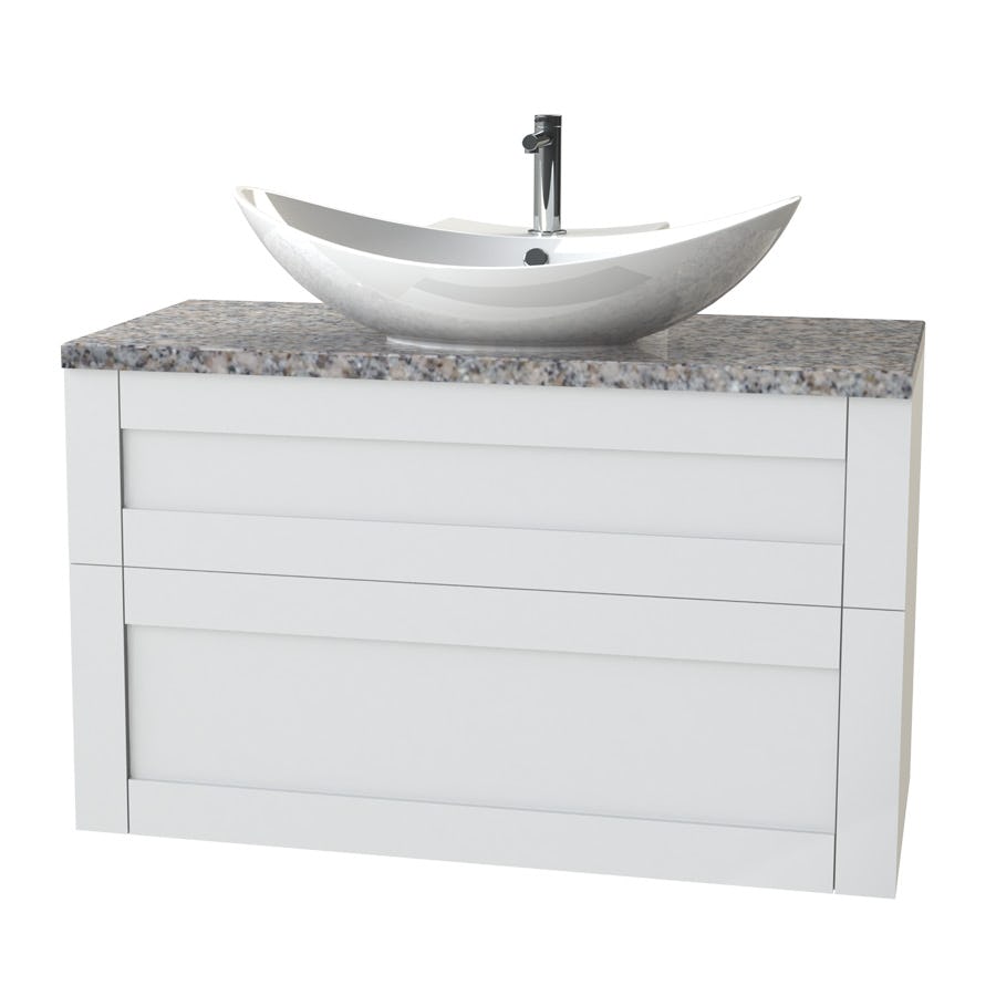 Tvättställsskåp Miller Badrum London 100 för Fristående Tvättställ