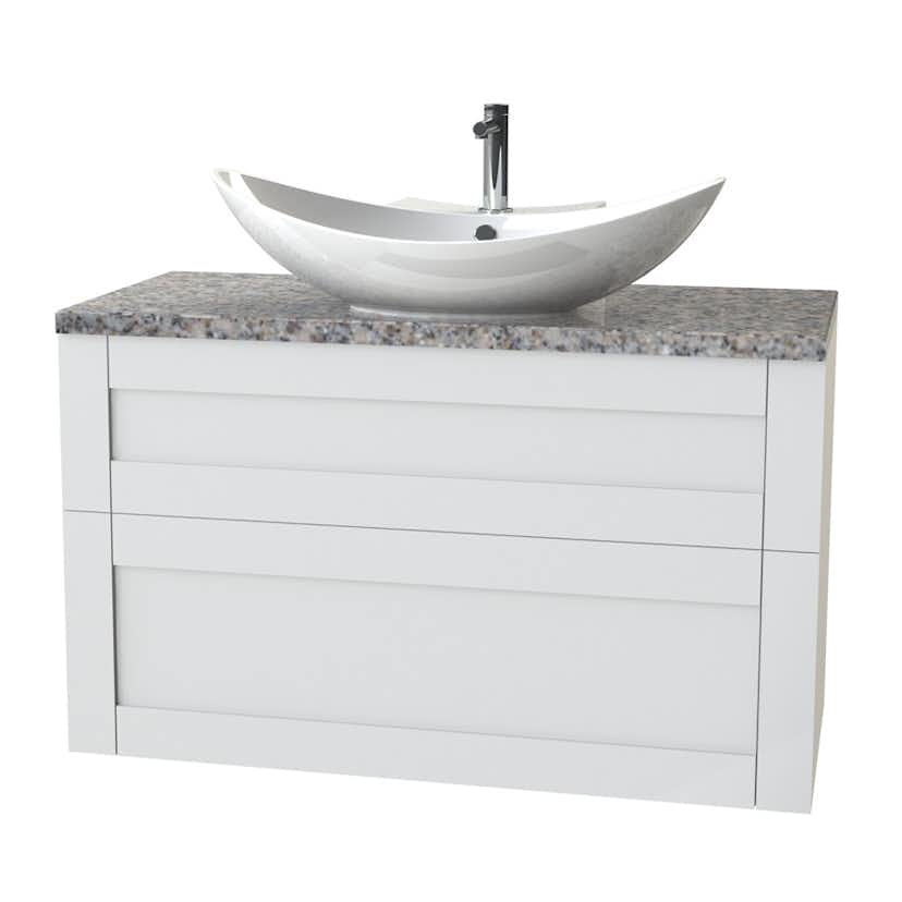 Tvättställsskåp Miller Badrum London 100 för Fristående Tvättställ