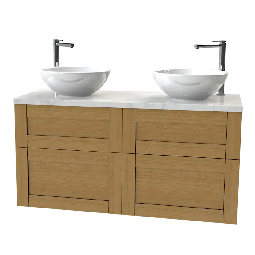 Tvättställsskåp Miller Badrum London 120 för Fristående Tvättställ