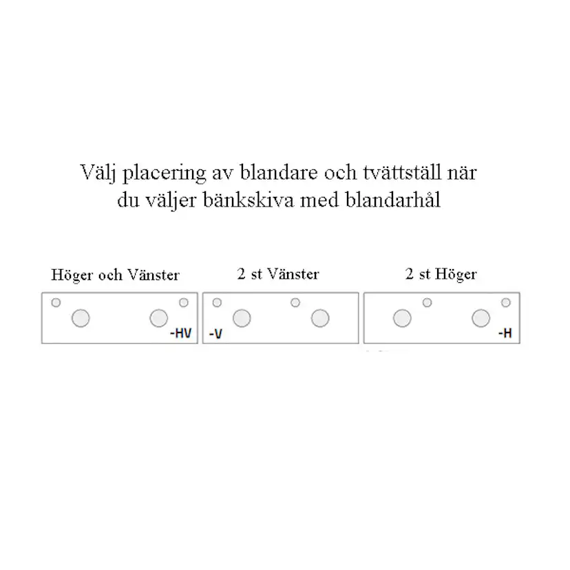 Tvättställsskåp Miller Badrum London 120 för Fristående Tvättställ