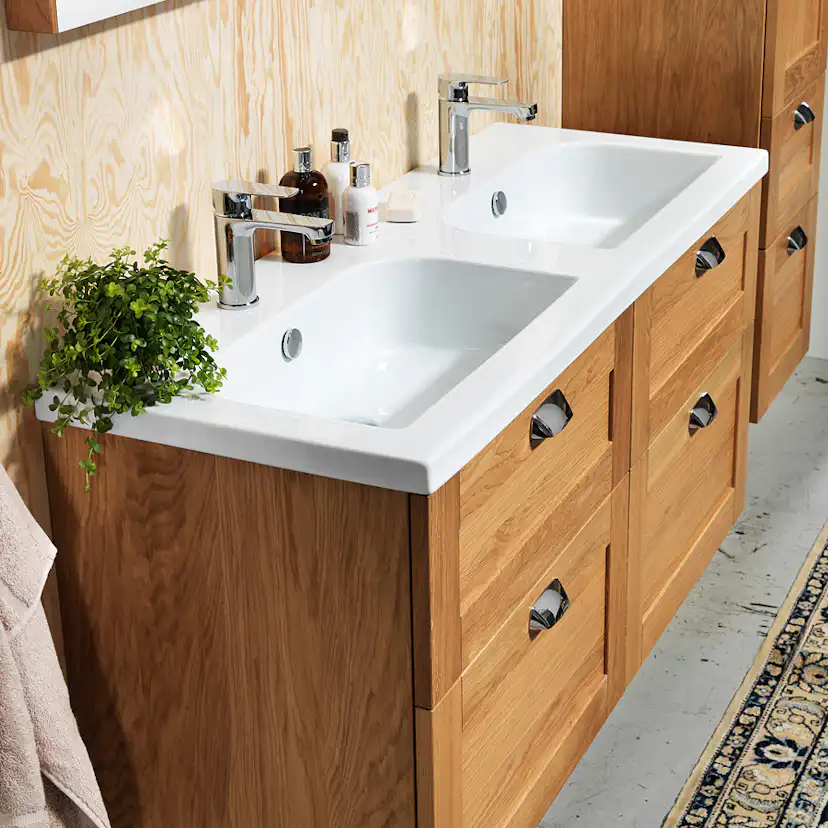 Tvättställsskåp Miller Badrum London 120 för Heltäckande Tvättställ