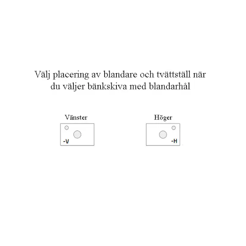 Tvättställsskåp Miller Badrum London 40 för Fristående Tvättställ