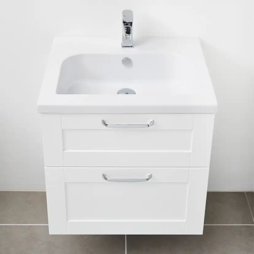 Tvättställsskåp Miller Badrum London 60 Lådor för Heltäckande Tvättställ