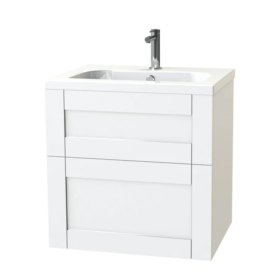 Tvättställsskåp Miller Badrum London 60 Lådor för Heltäckande Tvättställ