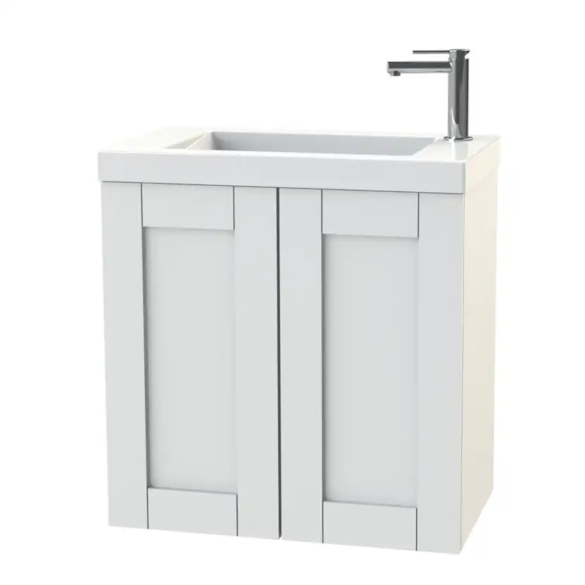 Tvättställsskåp Miller Badrum London 60 Luckor för Heltäckande Tvättställ